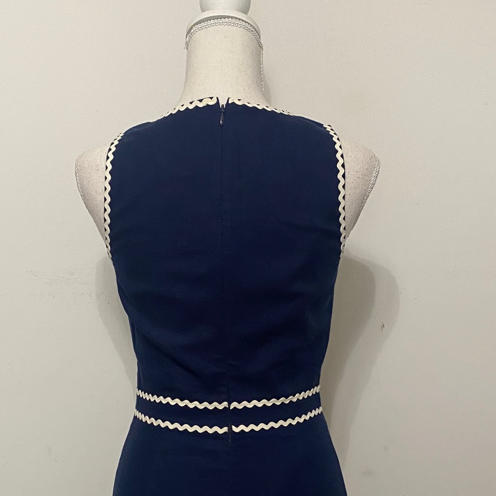 J. Crew Navy and White Mini Dress - Picture 3 of 3
